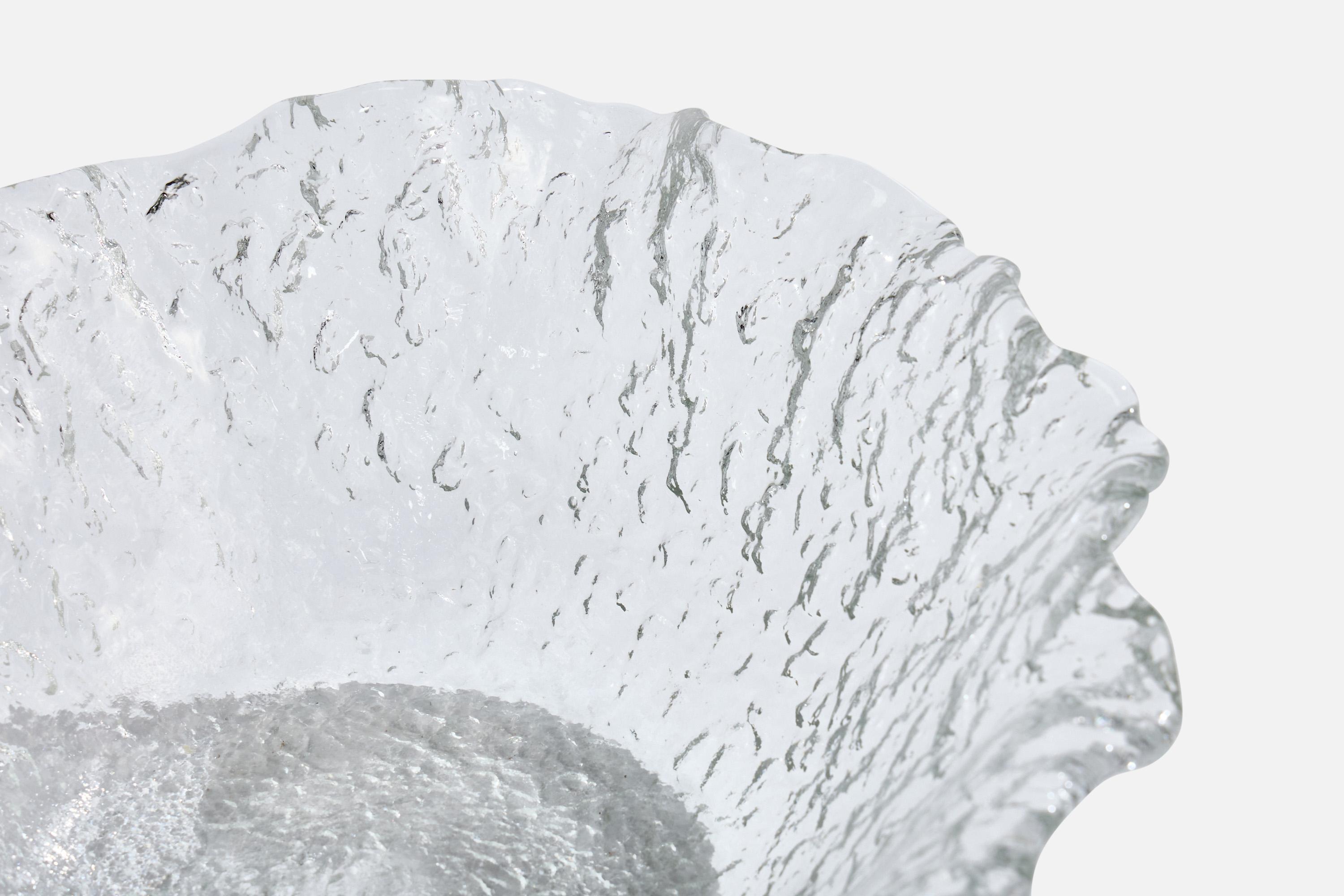Mid-20th Century Uno Westerberg, Bowl, Glass, Sweden, 1960s For Sale