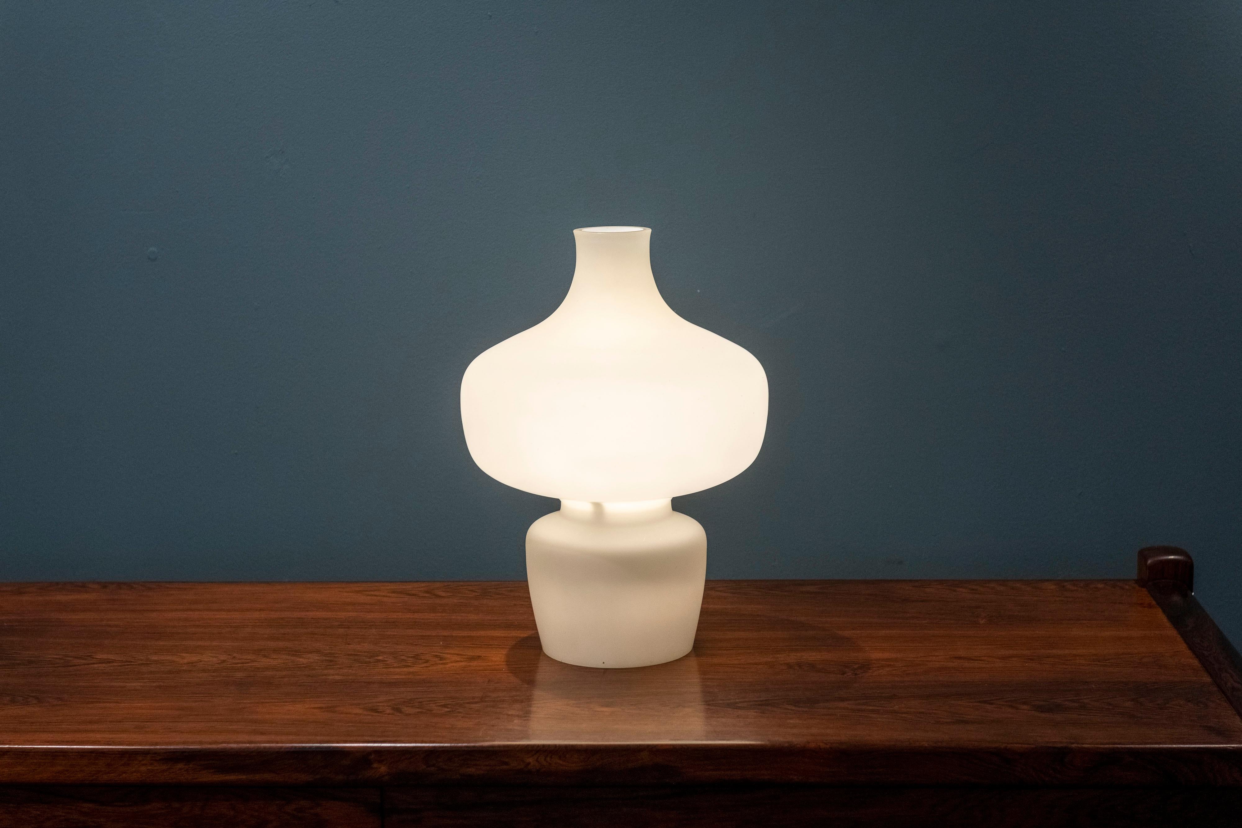 Blown Glass Uno Westerberg Lamp for Bohlmarks, Sweden