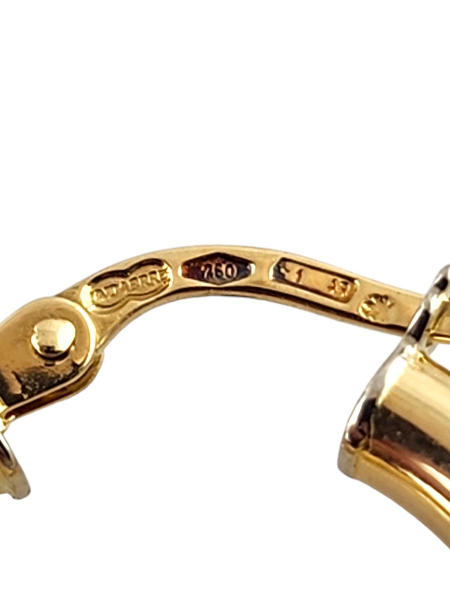 UnoAEre 18 Karat Yellow & White Gold Hoop Earrings #18779 4