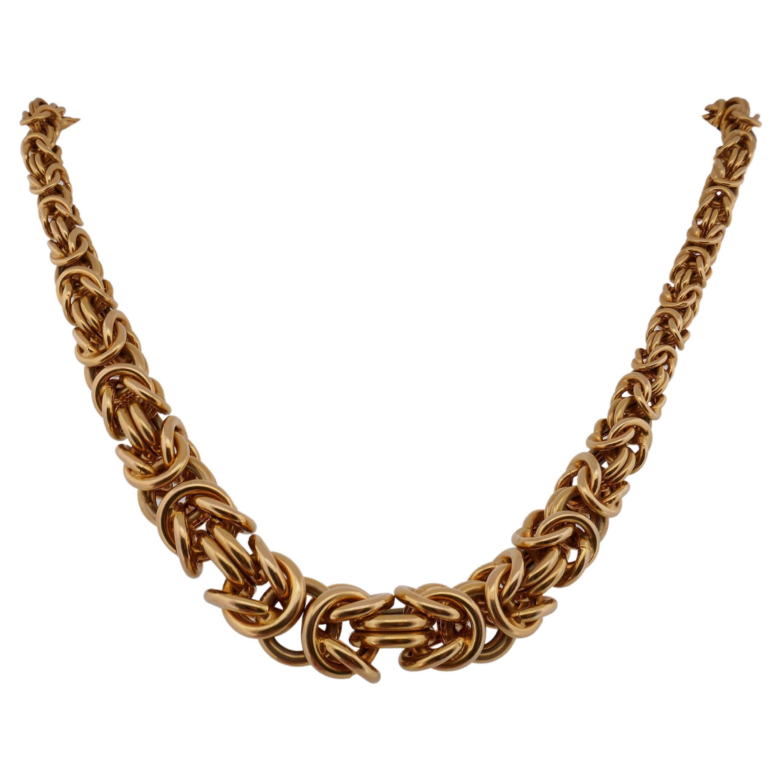 unoaerre 14k gold necklace