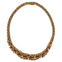 UnoAErre 14k Gold Twisted Necklace 
