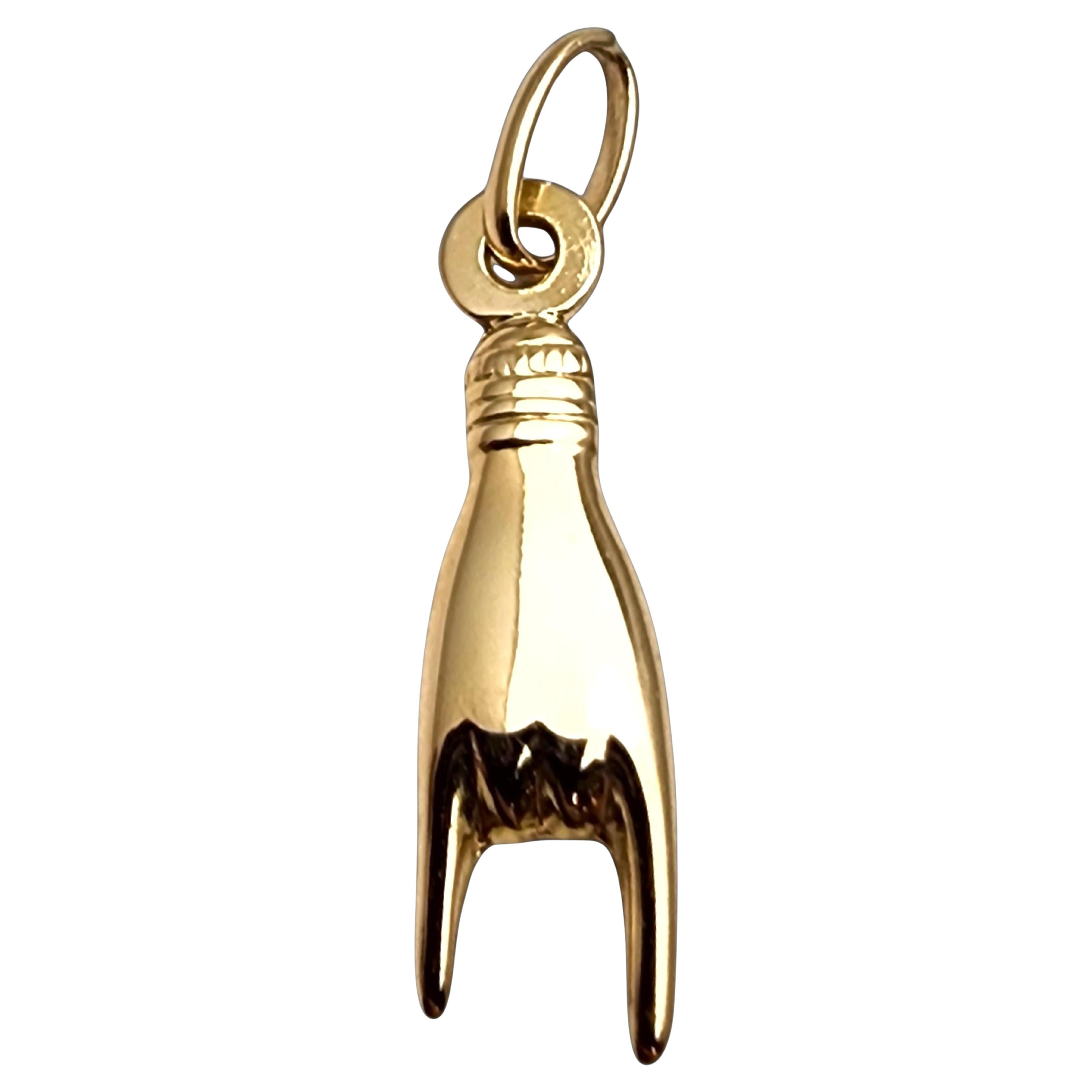 UnoAErre 18 Karat Yellow Gold "Rock On" Pendant #24027