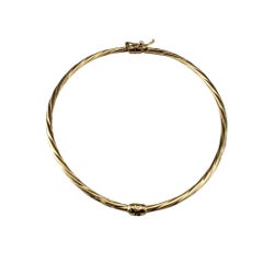 UnoAErre Bracelet jonc torsadé en or jaune 18 carats n° 21342