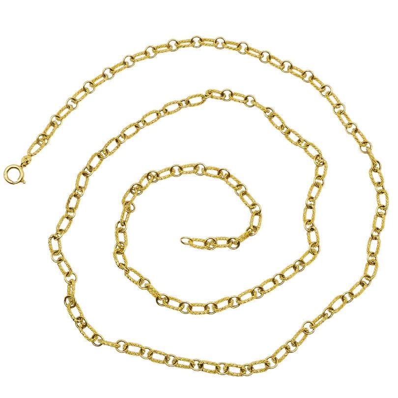 Collana a catena UnoAErre in oro 18k A Link in vendita 1