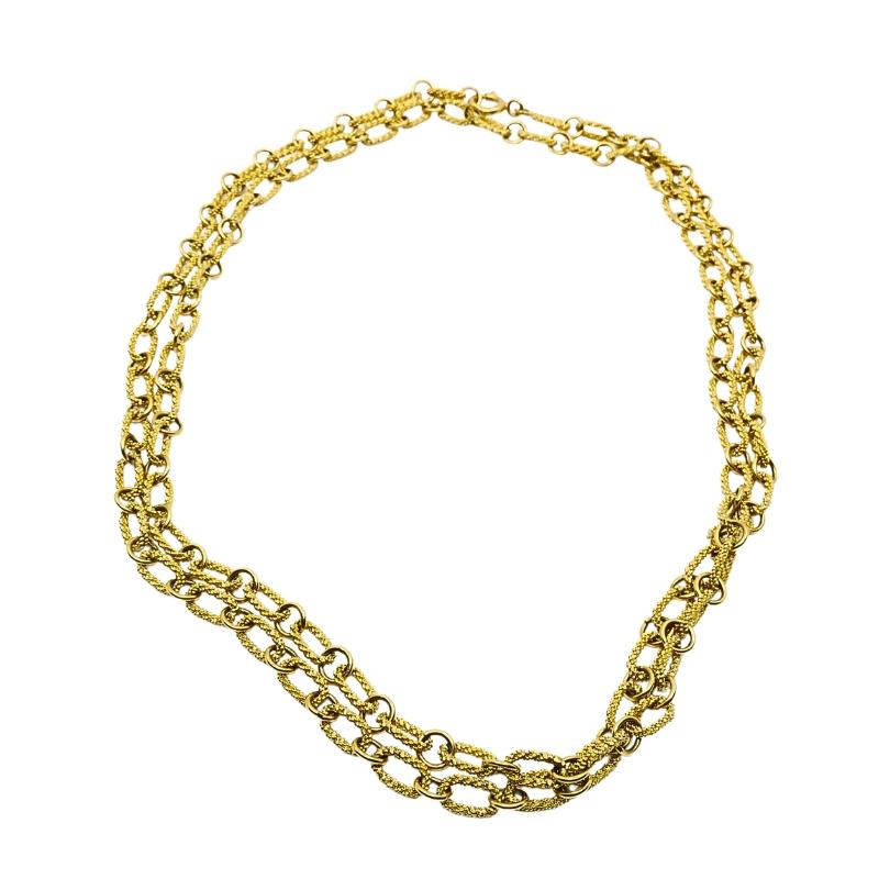 Collana a catena UnoAErre in oro 18k A Link in vendita 4