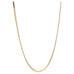 Antique UnoAErre 18k Yellow Gold Unisex Serpent Link Chain Necklace