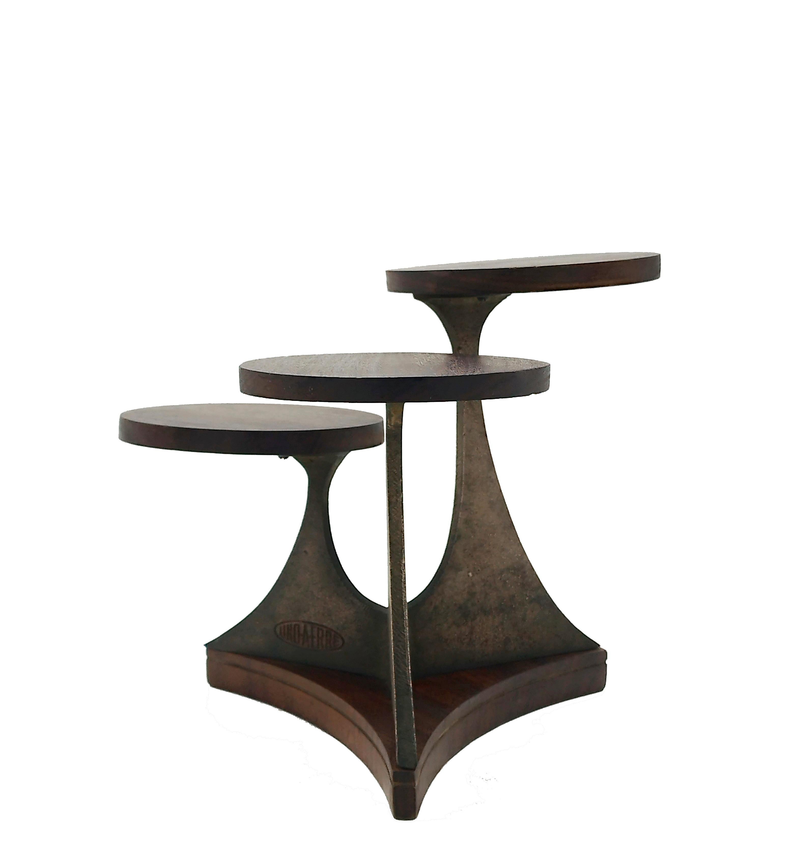 Mid-Century Modern UnoAErre Cast Brass Jewelry Display, Italy 1970s