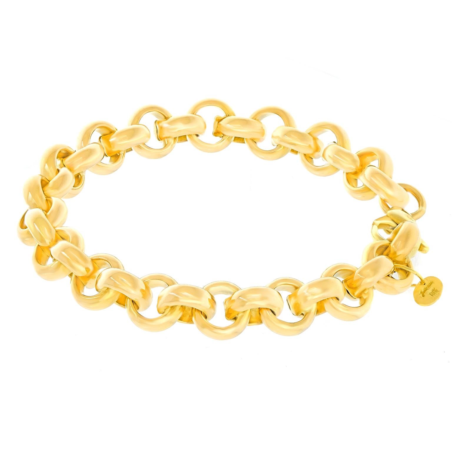 UnoAerre para Judtih Leiber Pulsera de oro amarillo en Excelente estado para la venta en Litchfield, CT