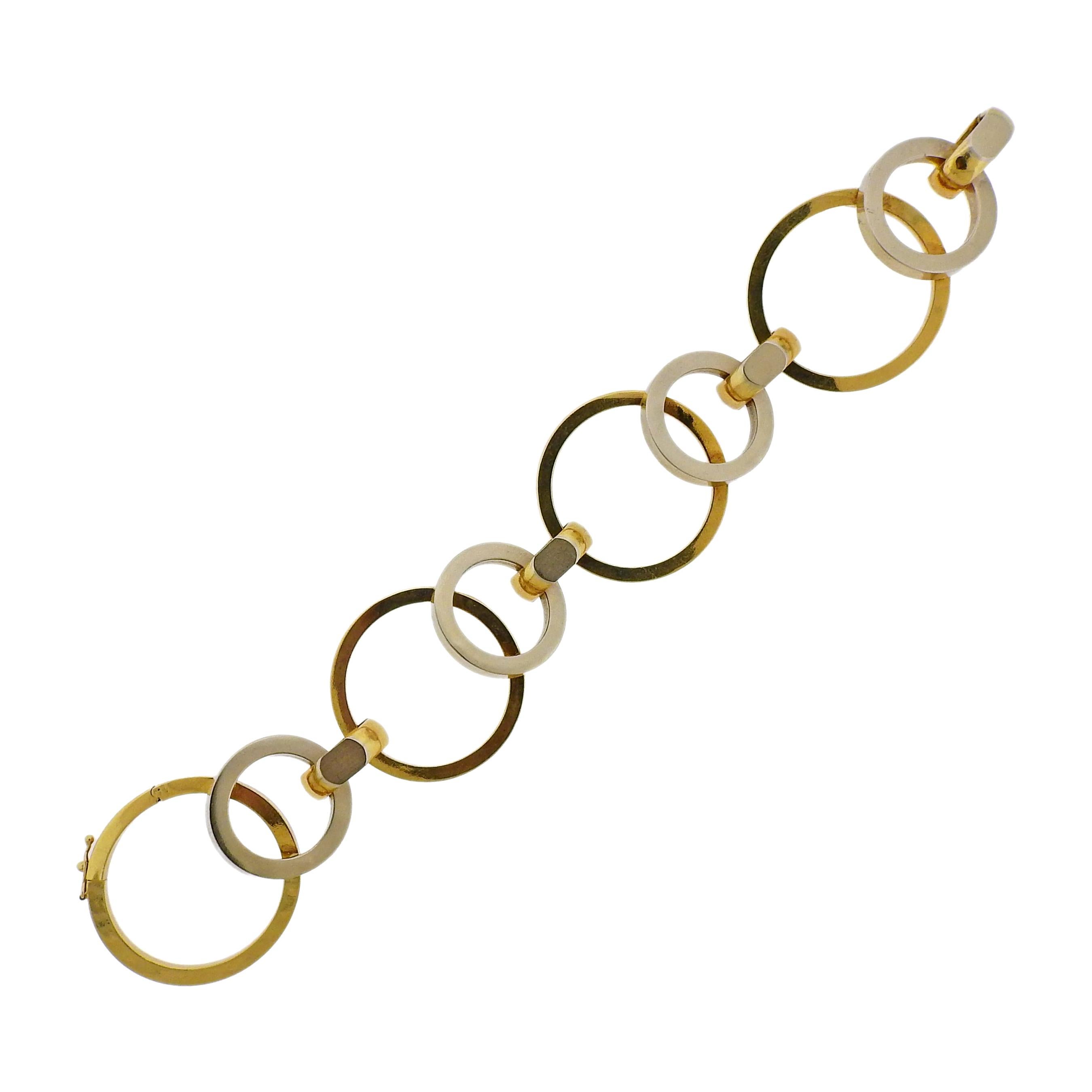 UnoAErre Gold Link Bracelet For Sale