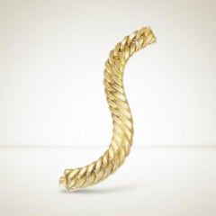 UnoAErre Gold Link Bracelet Italy, Circa 1970