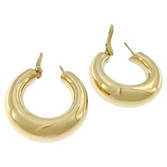 UnoAErre Hoop Earrings 18 karat Yellow Gold