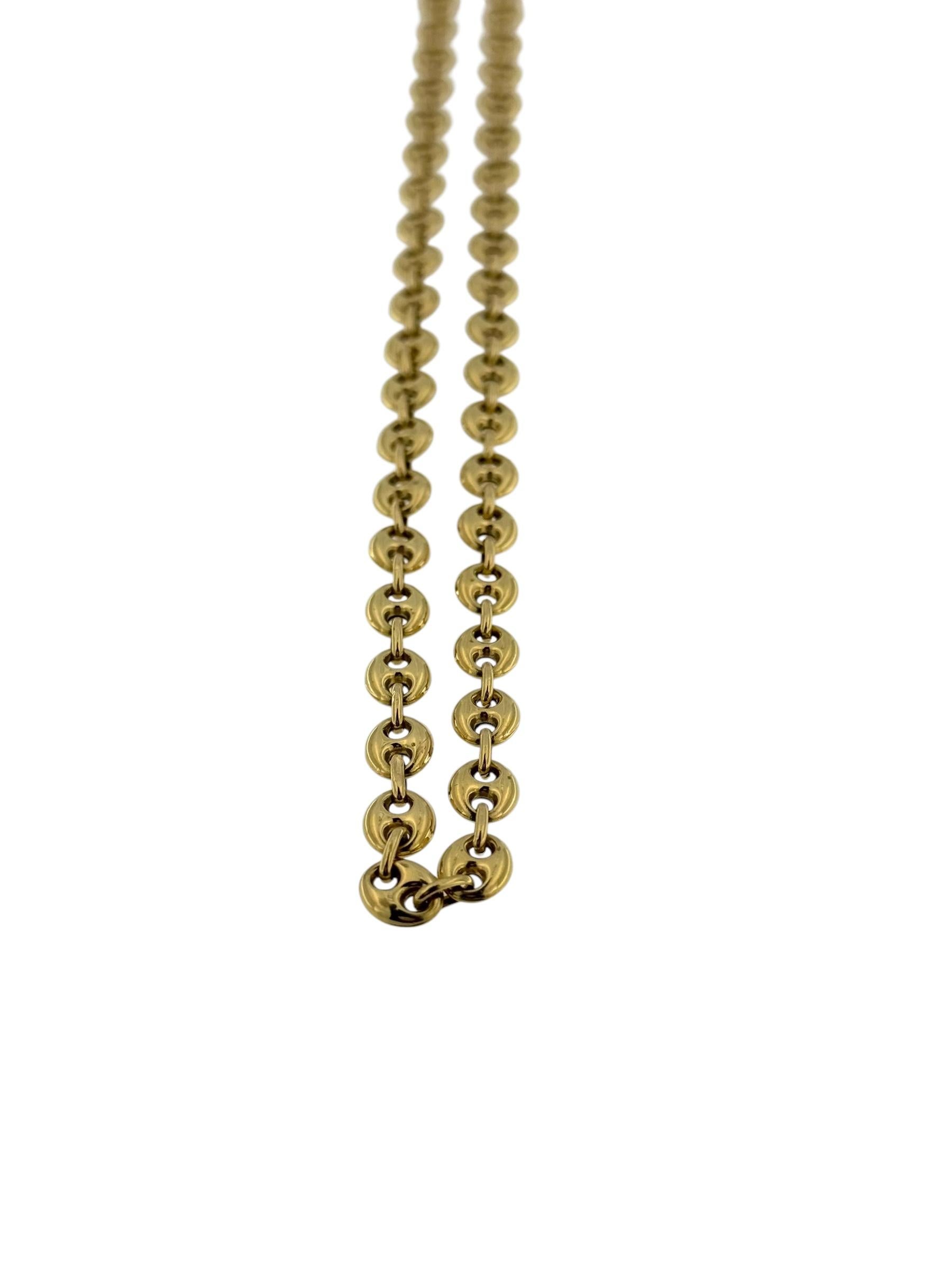 UnoAErre Collier à maillons marins en or jaune 18 carats Bon état - En vente à Esch sur Alzette, Esch-sur-Alzette
