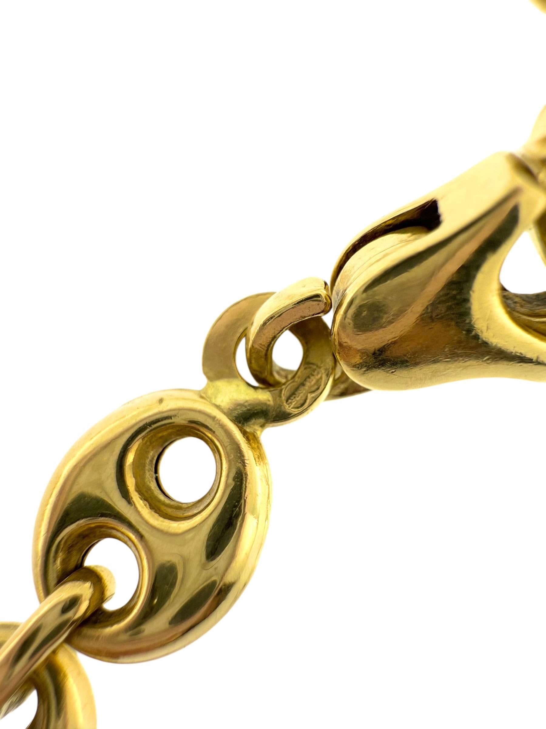 UnoAErre Collier à maillons marins en or jaune 18 carats en vente 2