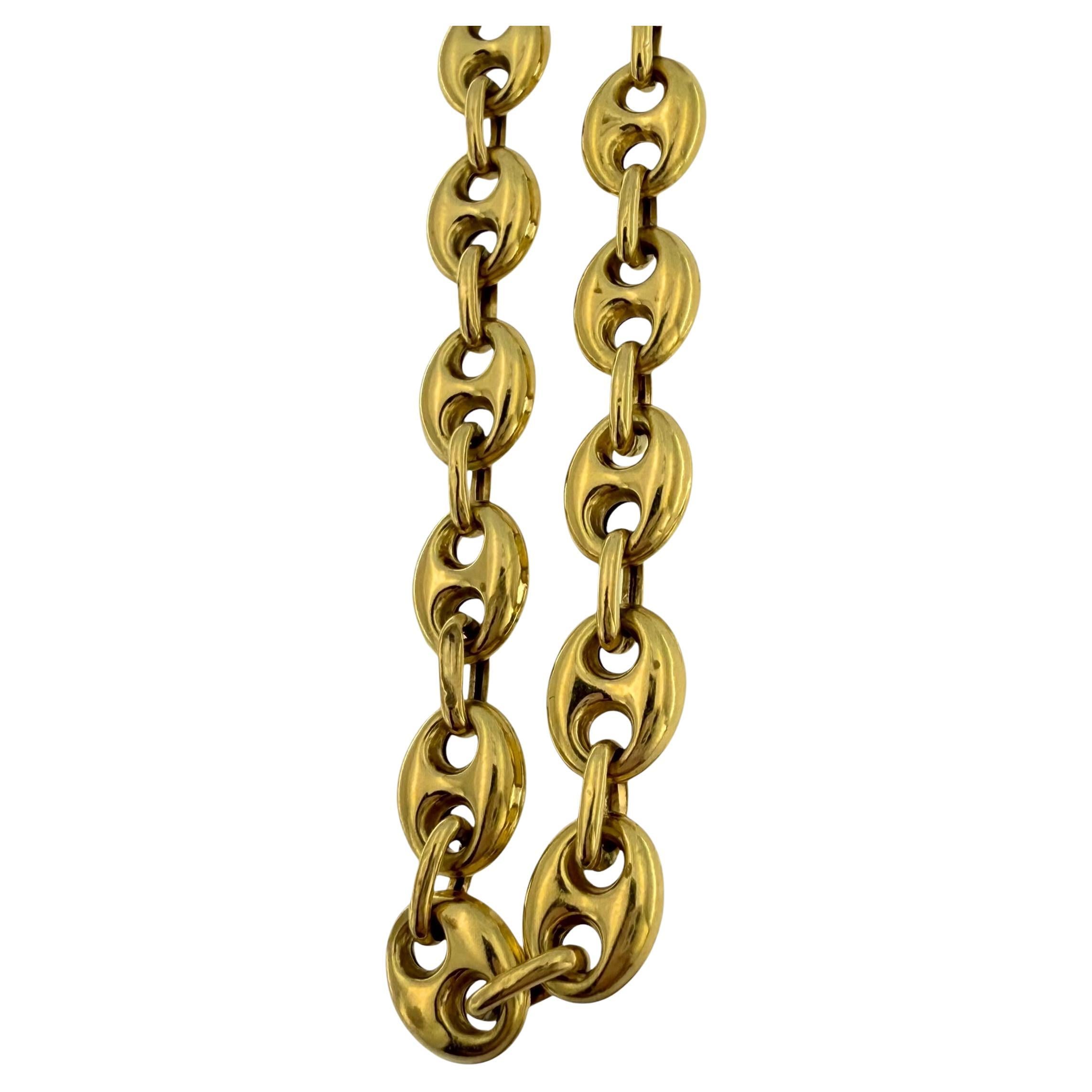 UnoAErre Mariner Link Necklace 18 karat Yellow Gold