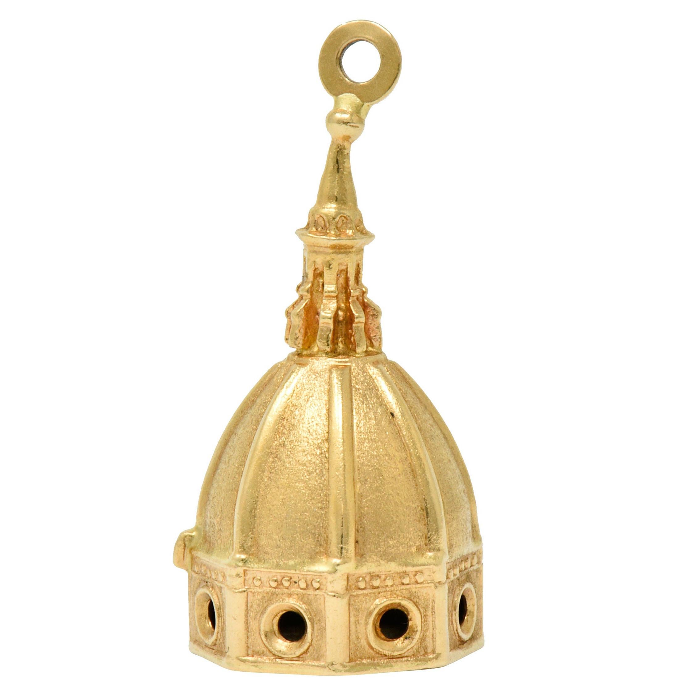 UnoAErre Vintage 18 Karat Gold Florentine Duomo Basilica Charm