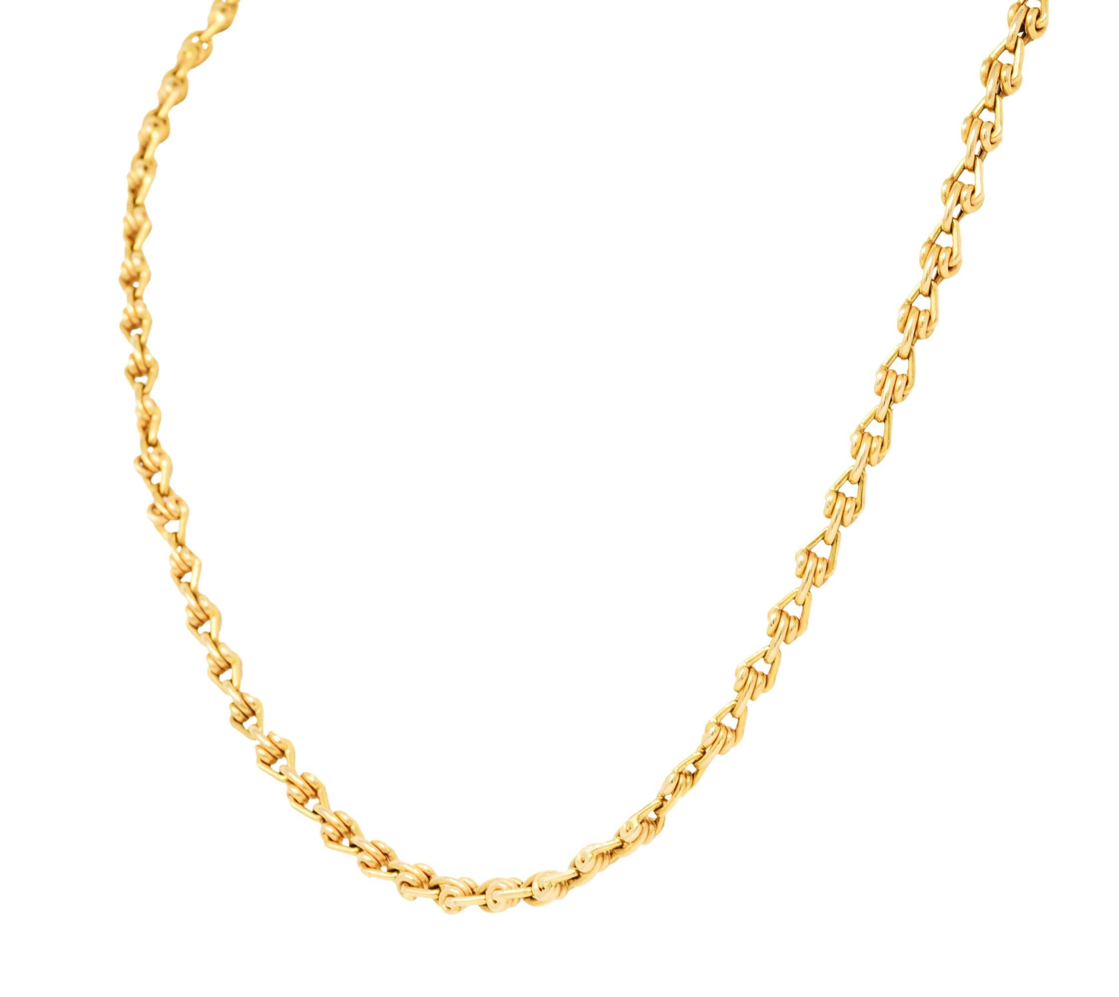 unoaerre 14k gold necklace