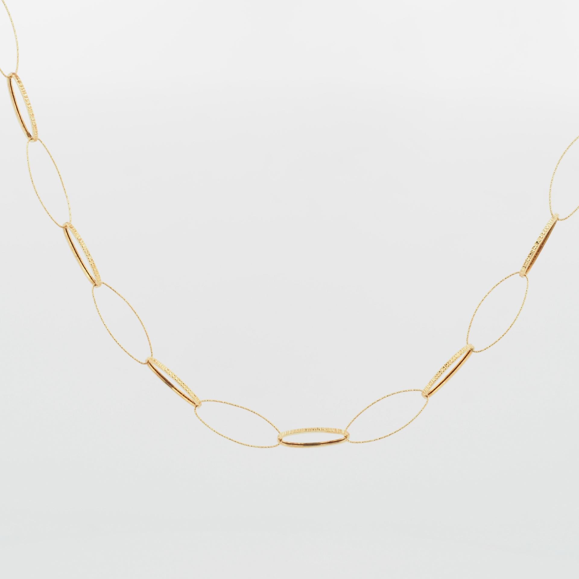 Collana UnoAErre in oro giallo da 7,4 grammi con design a Link in vendita 1