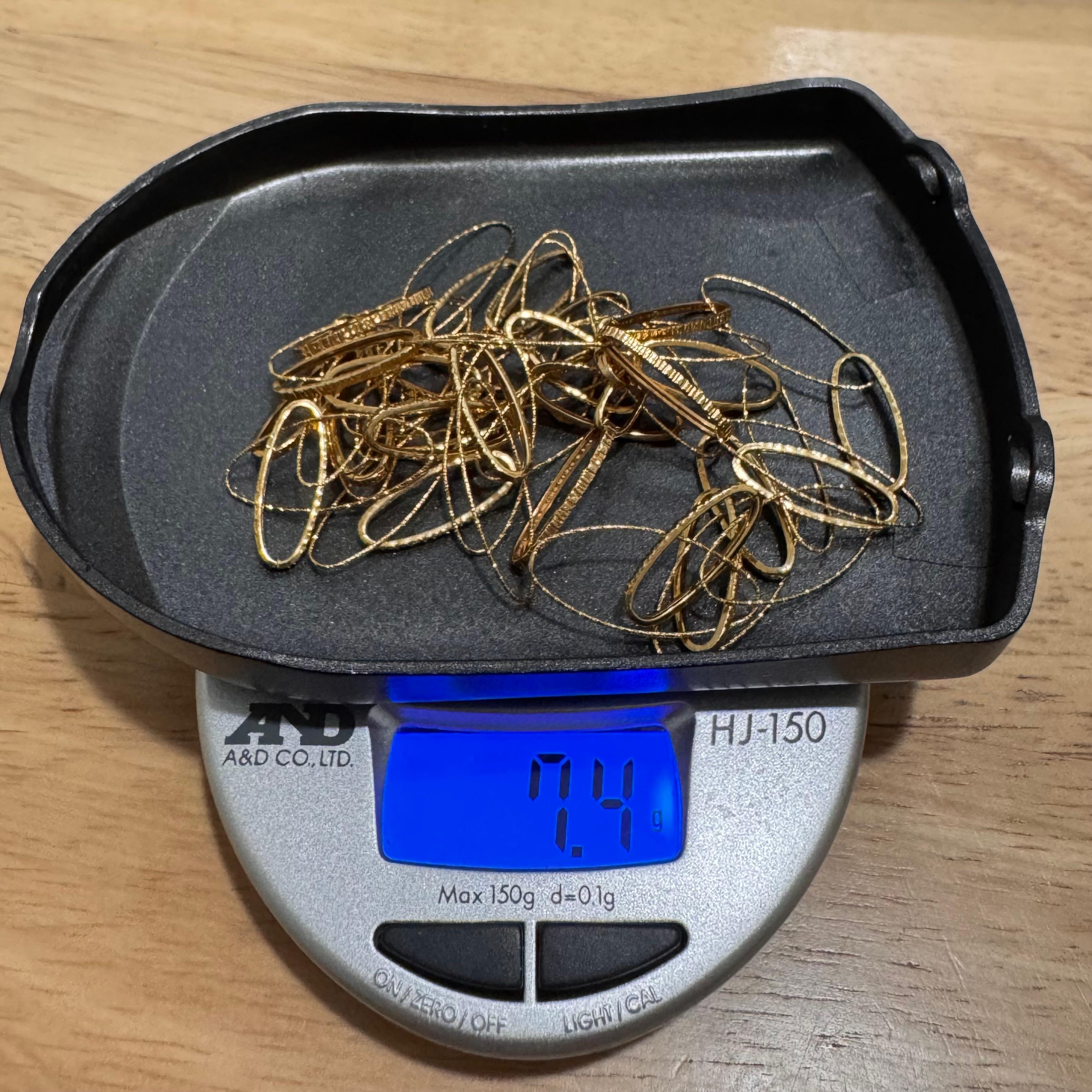 Collana UnoAErre in oro giallo da 7,4 grammi con design a Link in vendita 3