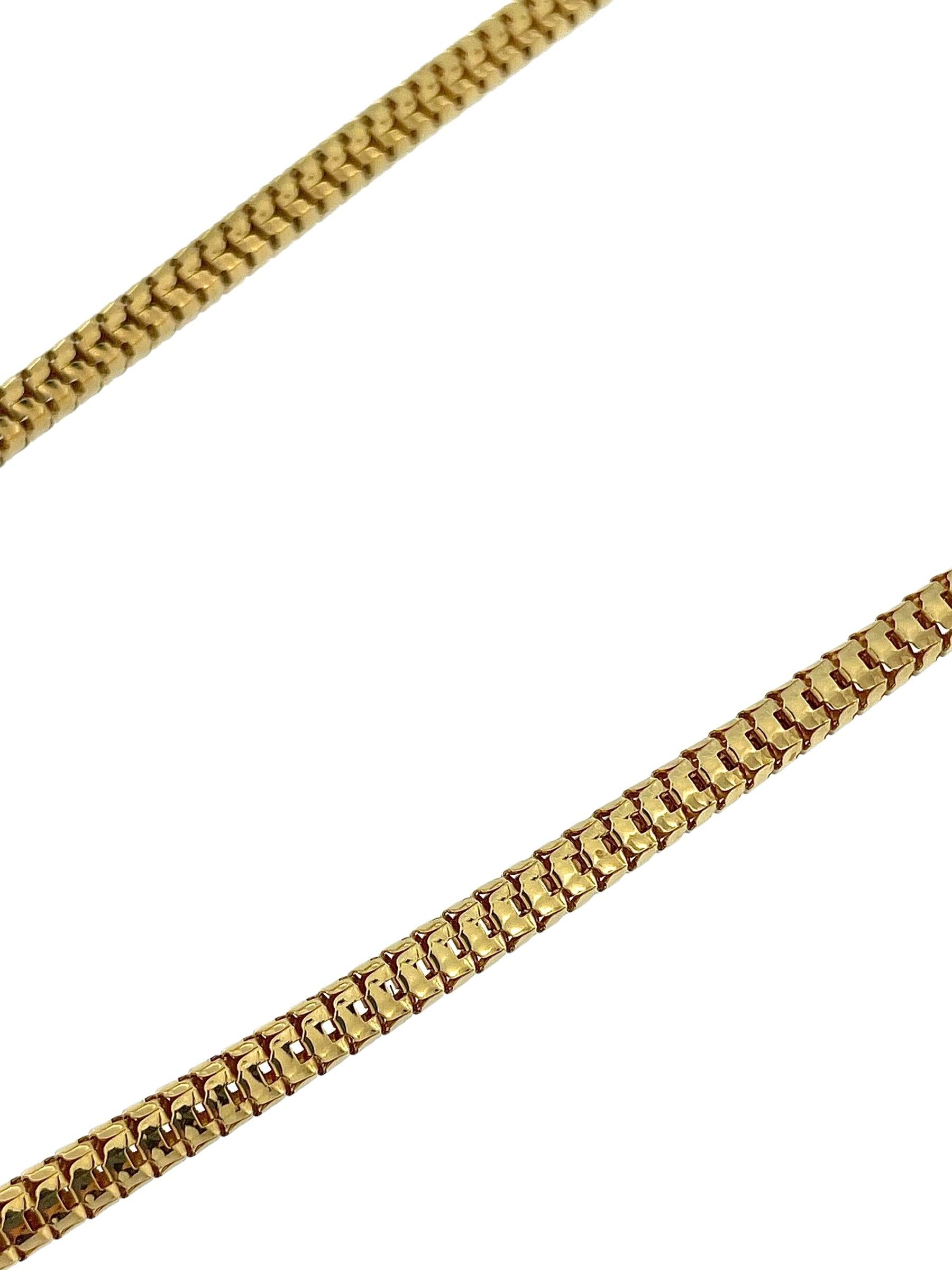 Women's or Men's UnoAErre Yellow Gold Necklace For Sale