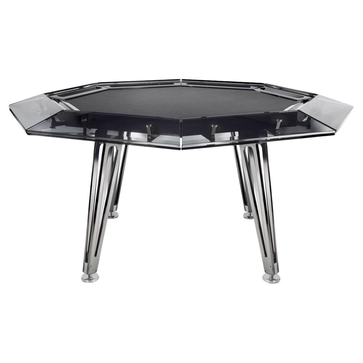 Unootto table de poker noire pour 8 joueurs