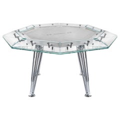 Mesa de Póquer Unootto Negra 8 Jugadores Blanco Perla Escritorio, Impatia