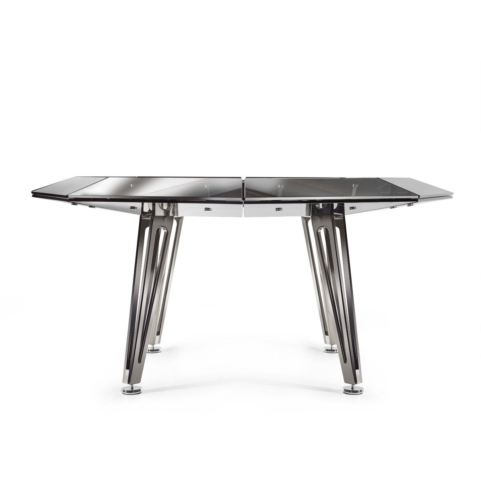 Post-Modern Unootto Black Marble 8 Players Poker Table by Impatia