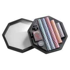Juego de póquer personalizado con caja de cuero de Impatia