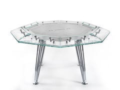 Modern 8 Player Poker Table With Marble Details by Impatia