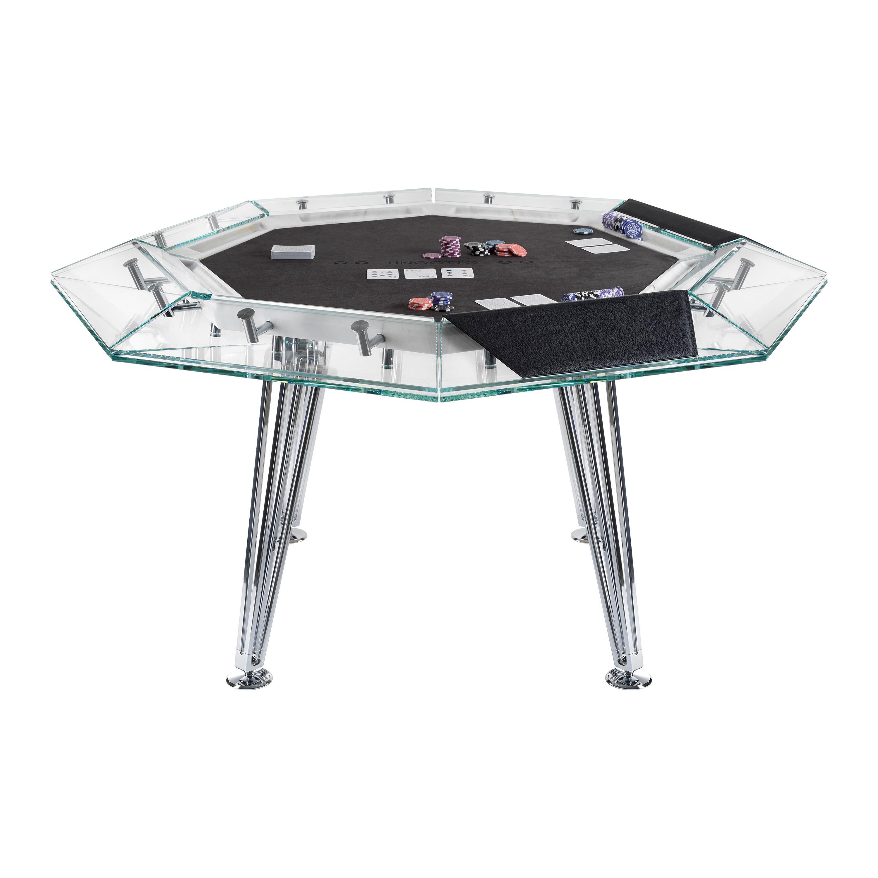 Unootto Marble Edition, 8 Player Poker Table, by Impatia