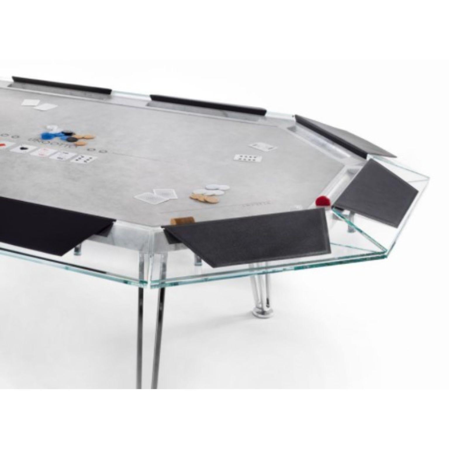 white poker table