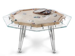 Unootto Wood, 8 Players, Contemporary Design Poker Table by Impatia