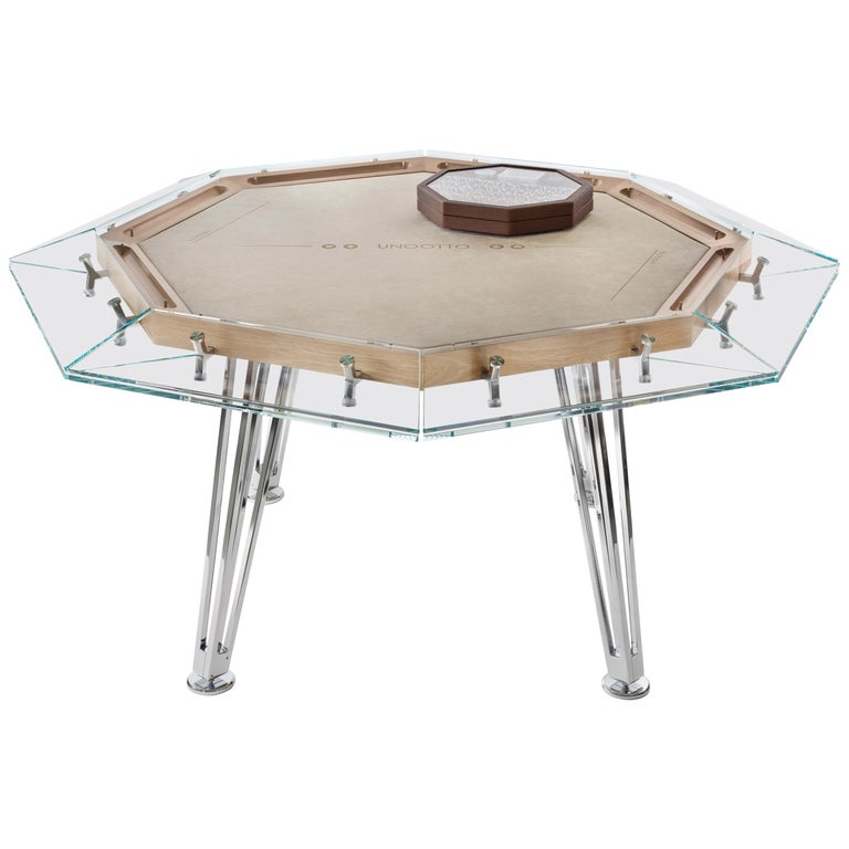 Unootto Wood Edition, 8 Player Poker Table, by Impatia