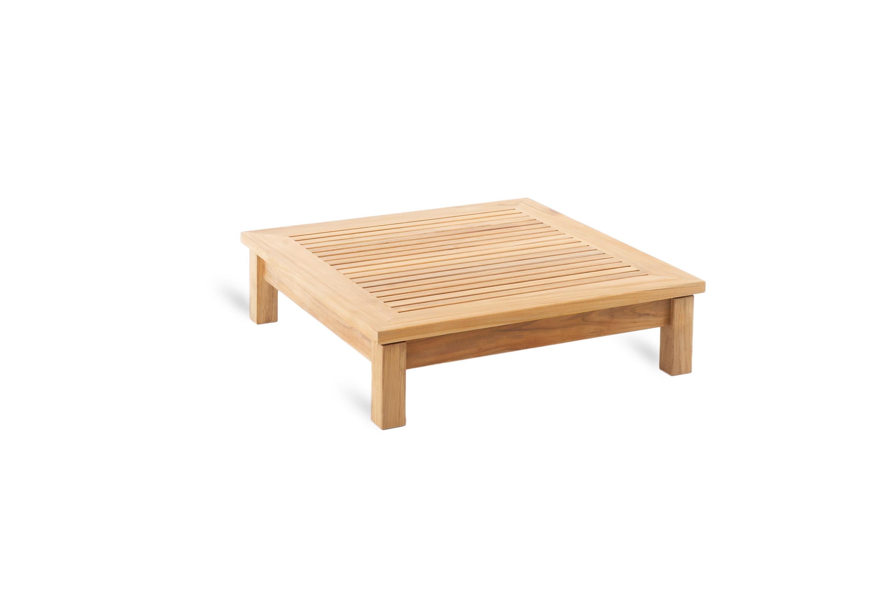 Unopiu' Chelsea Coffee Table Square Outdoor Collection For Sale 1