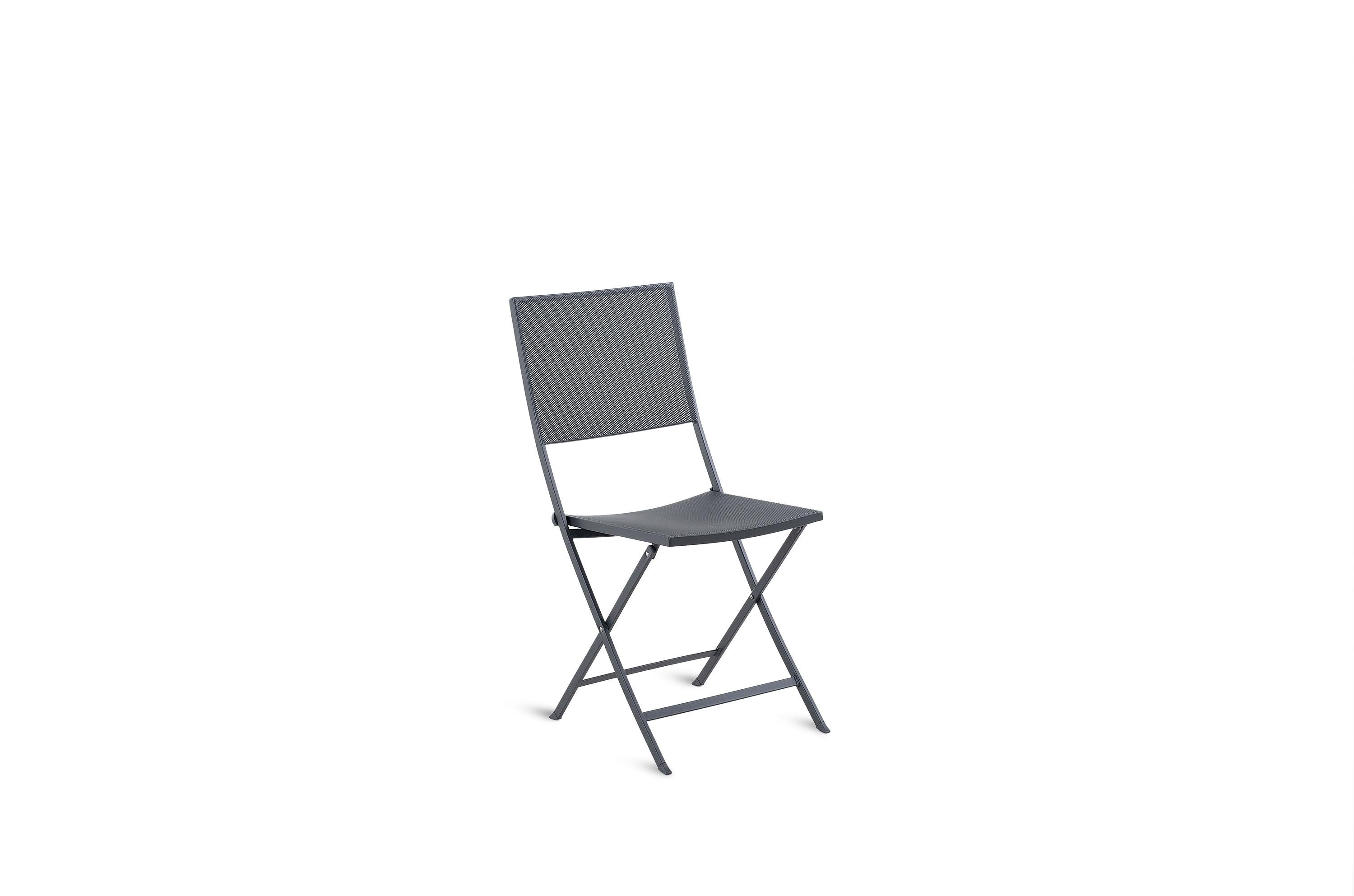 Iron Unopiu' Conrad Foldable Chairs Outdoor Collection For Sale
