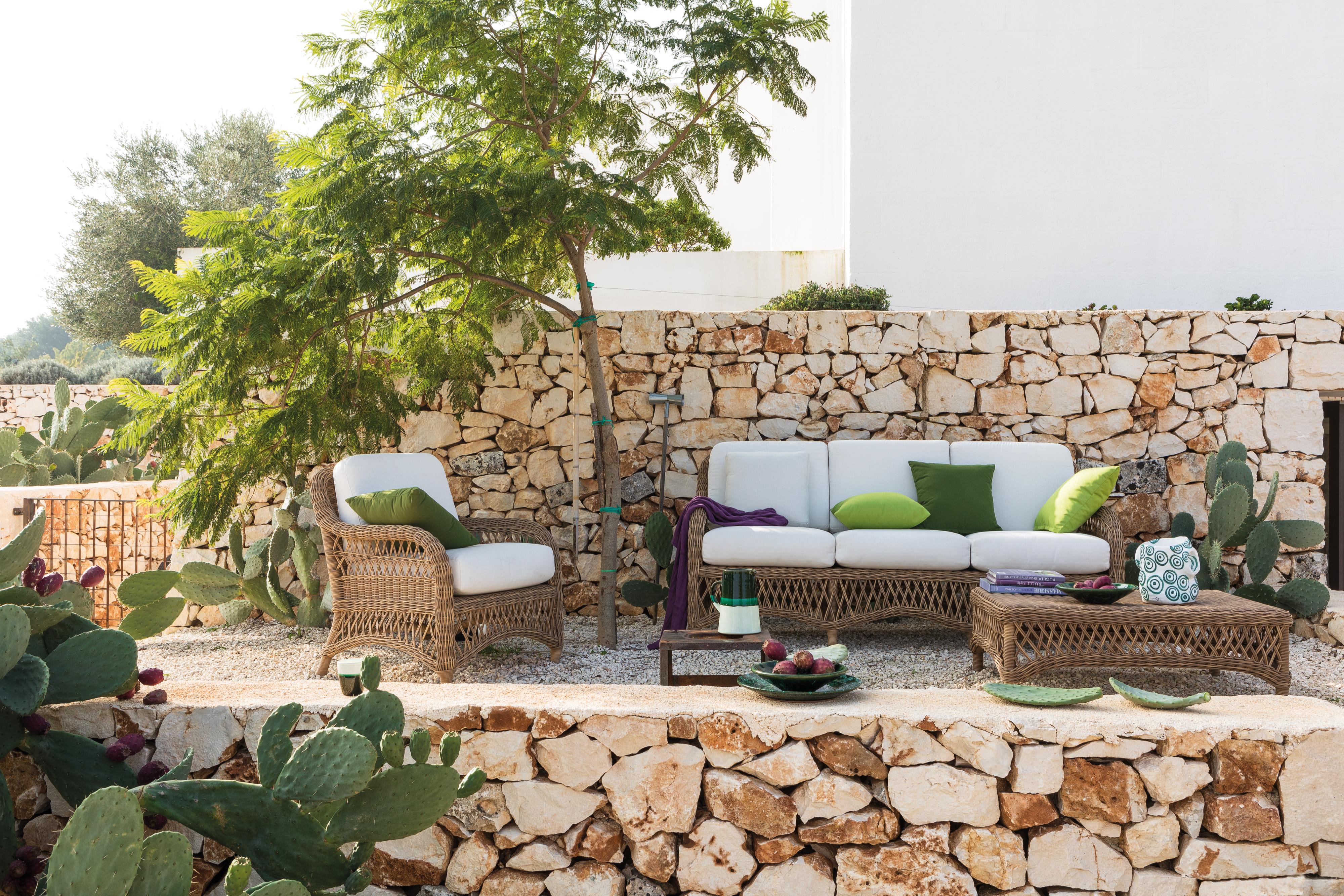 Natural Fiber Unopiu' Olimpia Armchair Outdoor Collection For Sale