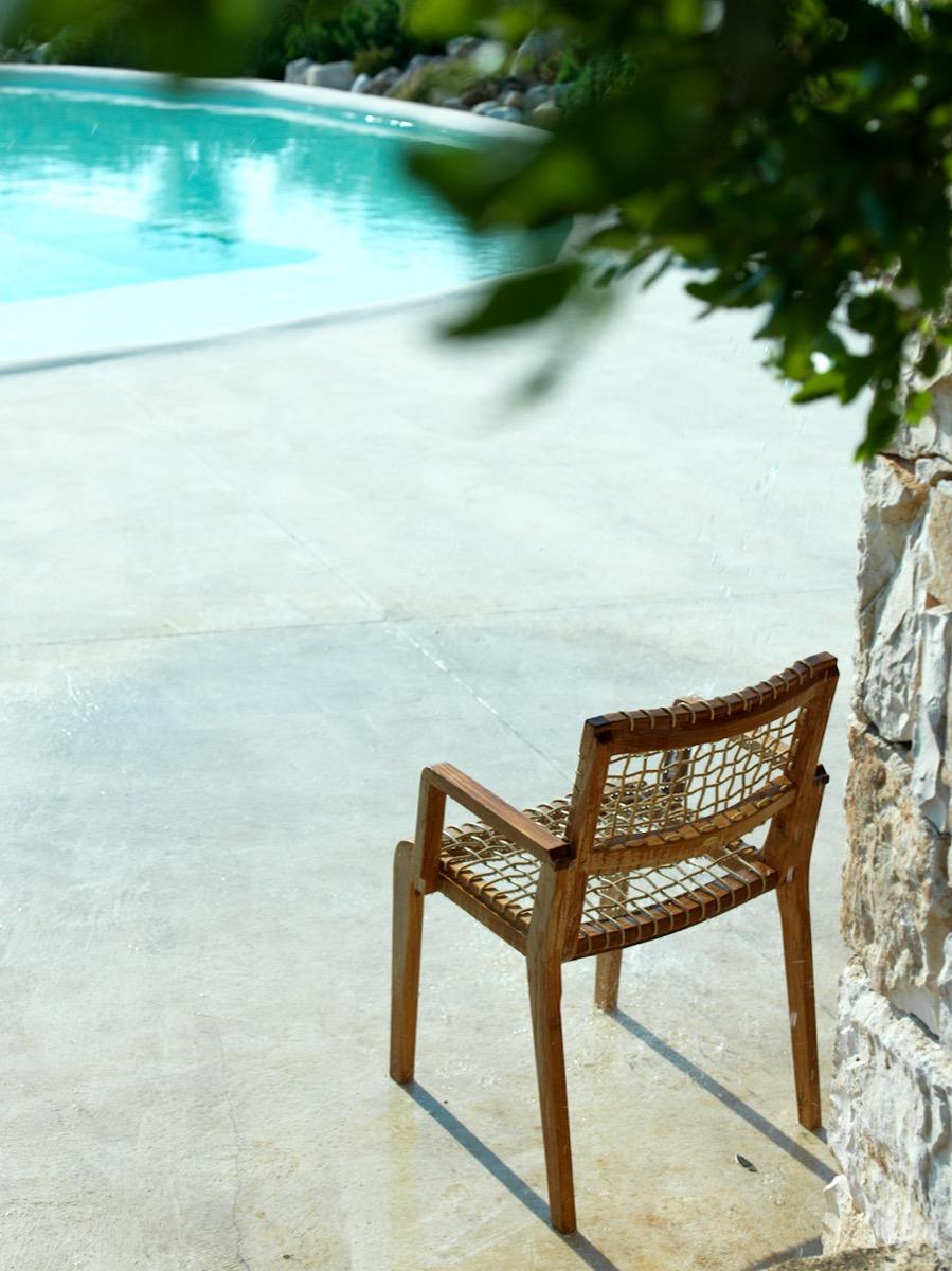 Teak Unopiu' Synthesis Armchair Outdoor Collection - IN STOCK For Sale