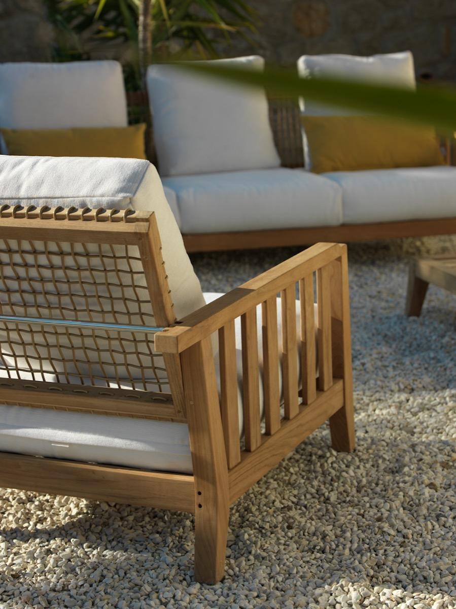 Teak Unopiu' Synthesis Sofa Outdoor Collection - IN STOCK For Sale