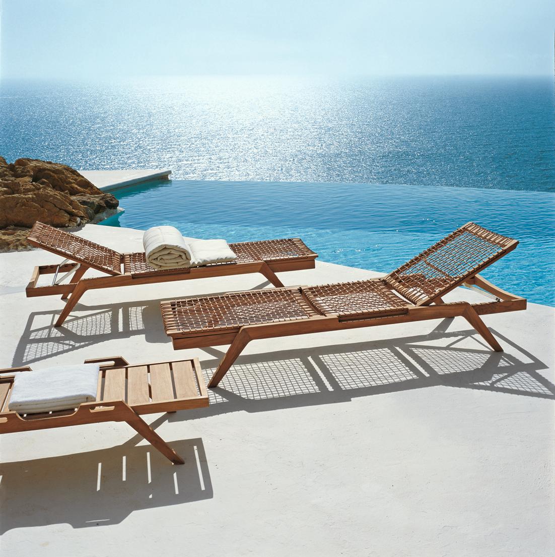 Unopiu' Synthesis Sunlounger Outdoor Collection - IN STOCK For Sale 1