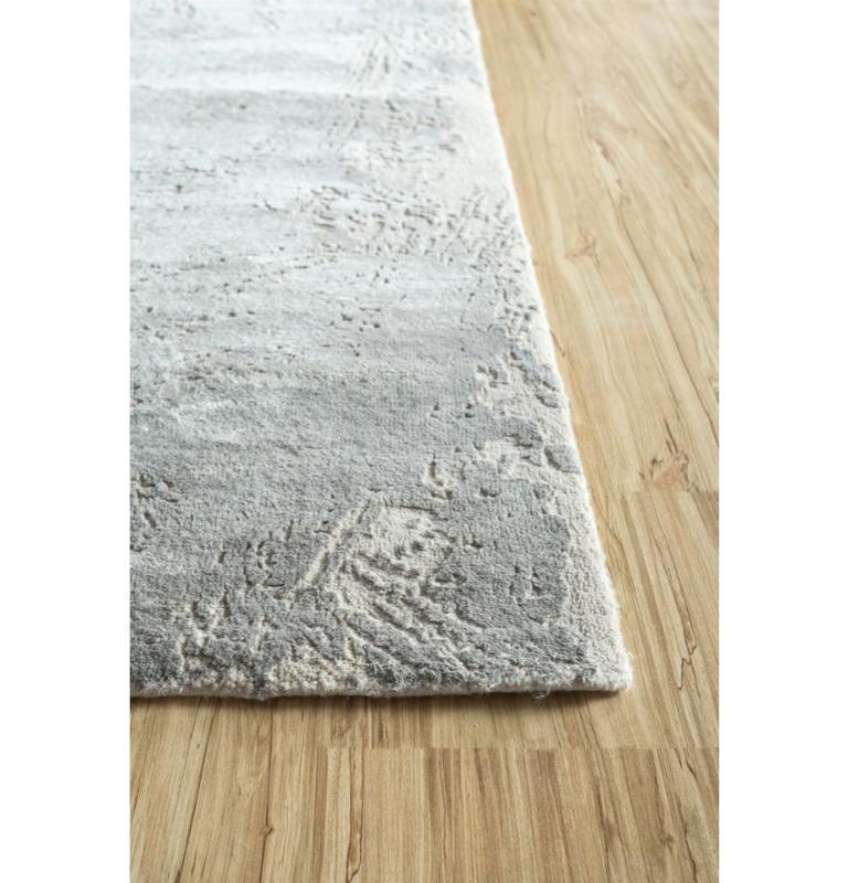 Modern Unpolished Dreams Antique White & Nickel 168x240 cm Hand-Knotted Rug For Sale