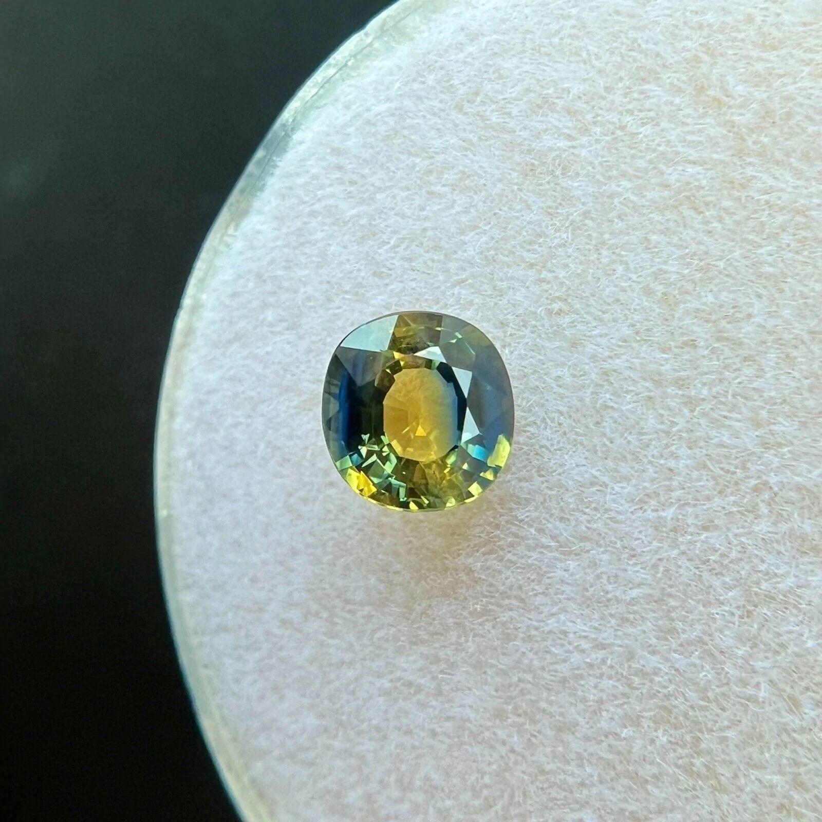 Unqiue Rare Bi Colour Sapphire 0.62ct Blue Yellow Orange Oval Cut 5x4.7mm

Natural Blue Yellow Orange Bi Colour Sapphire Gemstone.
0.62 Carat with a beautiful and unique bi colour effect and excellent clarity.
Also has an excellent oval cut and