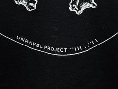 Unravel Project Black & White Distressed Sweatshirt