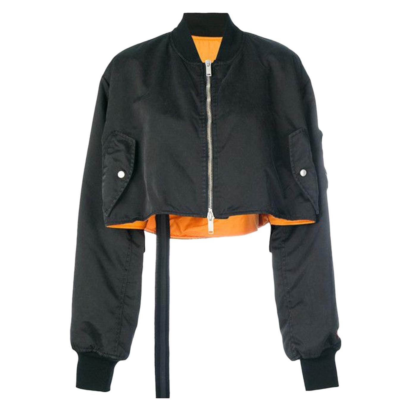 Unravel Project Embroidered Cropped Bomber Jacket For Sale at 1stDibs ...