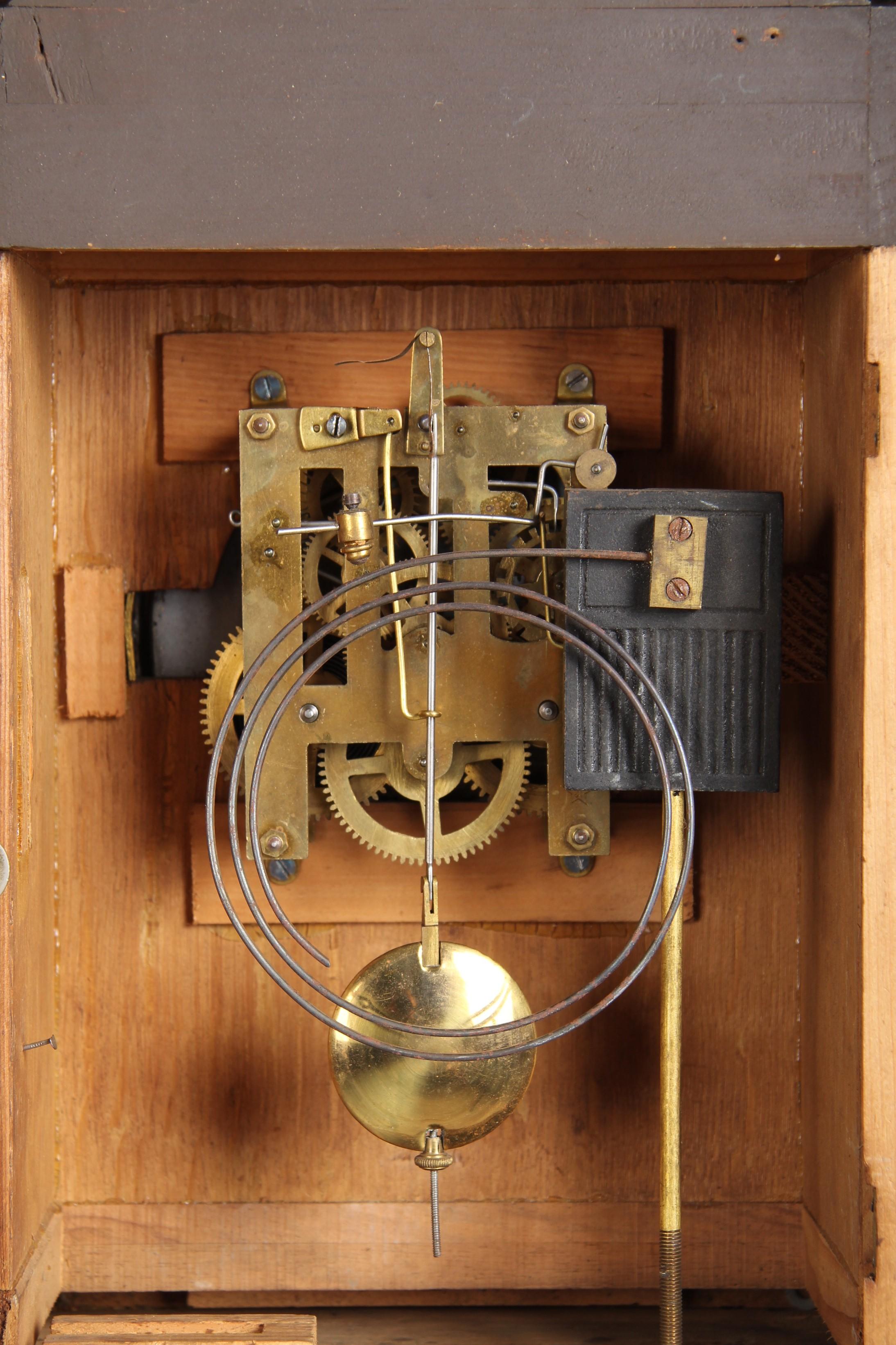 UNRESTORED German Mantel Clock, Circa 1880 For Sale 5