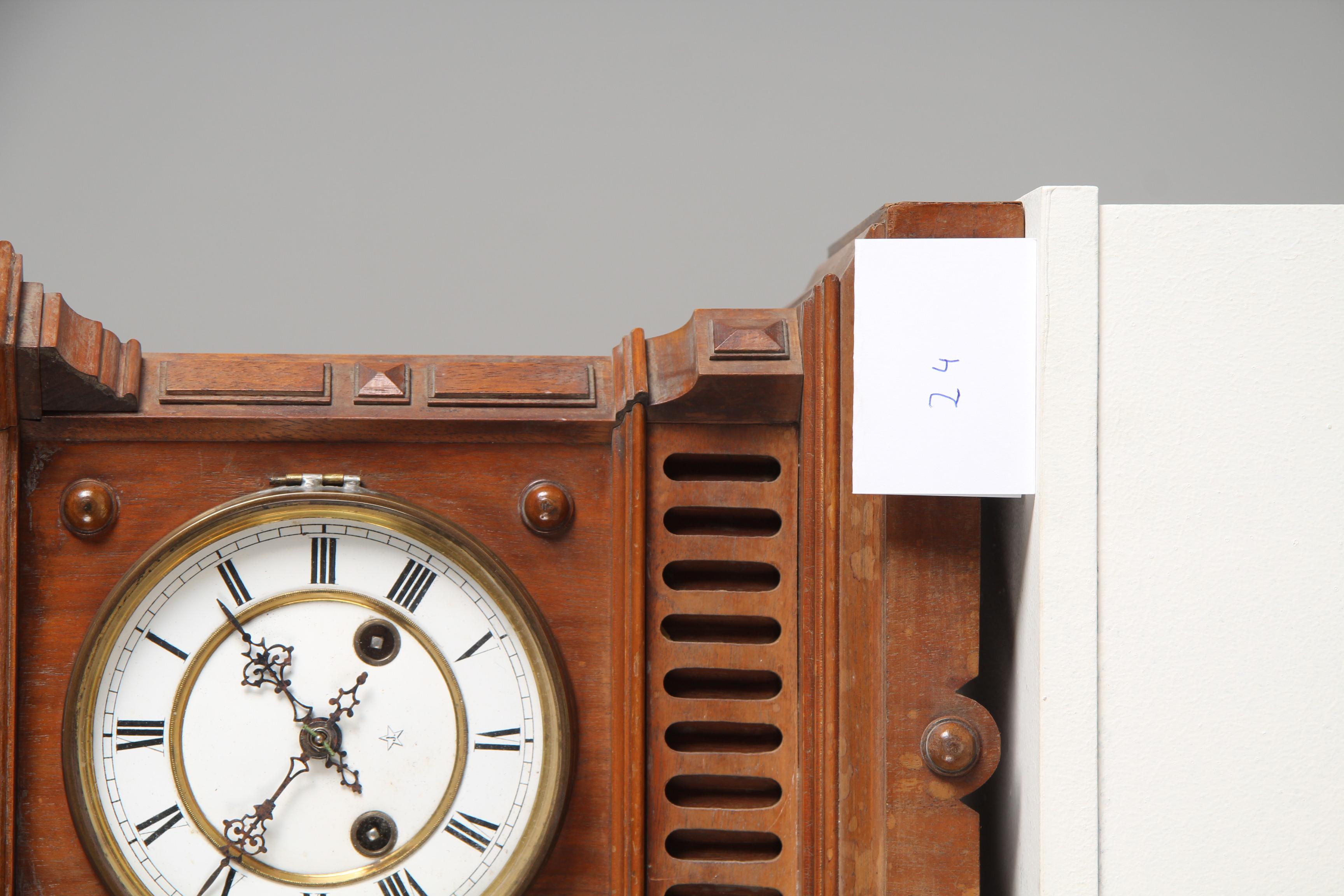 UNRESTORED German Mantel Clock, Circa 1880 For Sale 1