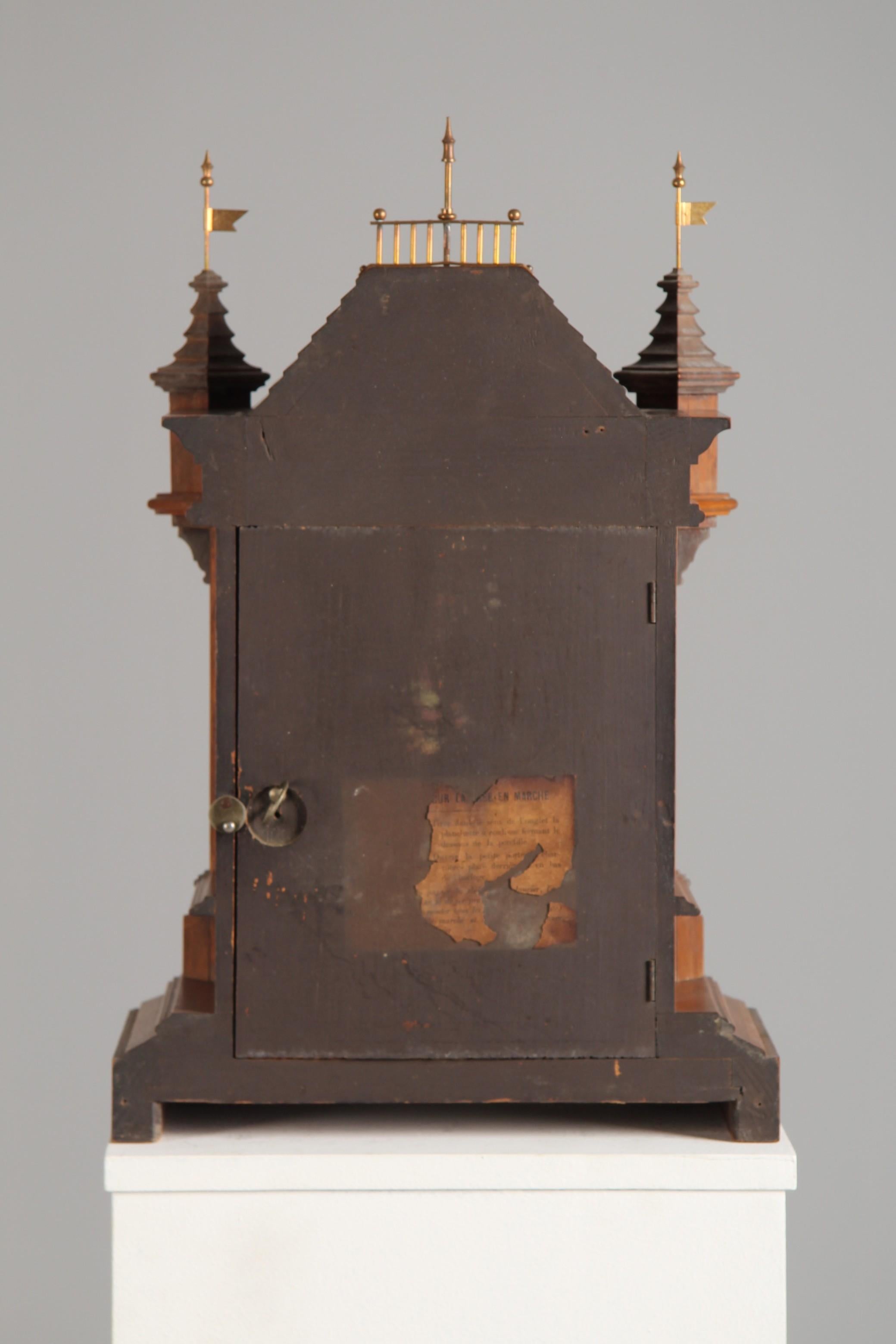 UNRESTORED German Mantel Clock, Circa 1880 For Sale 2