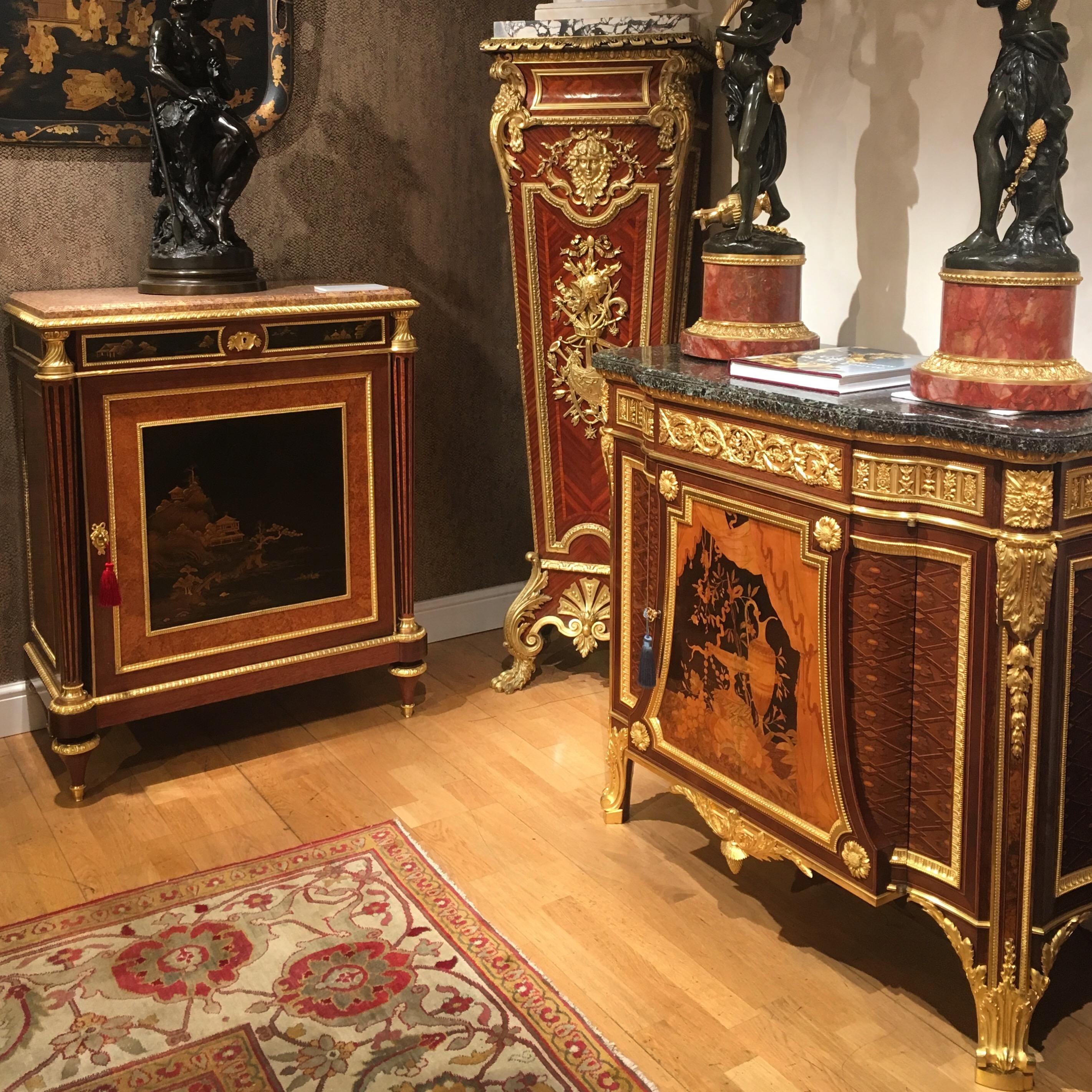 Unrivalled Pair of 19th Century Cabinets with Lacquer Panels For Sale 2
