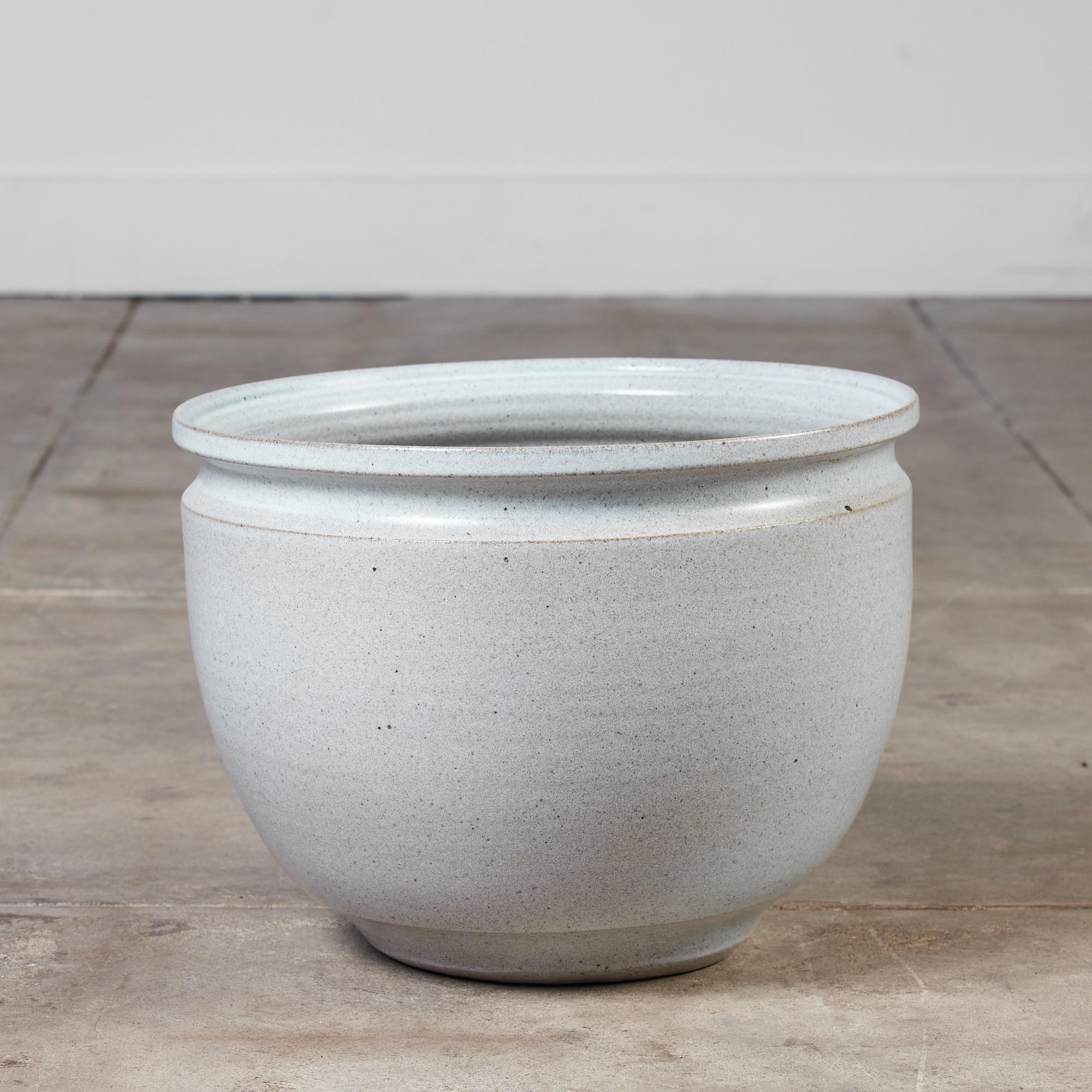 Glazed Unscored Earthgender Bowl Planter by David Cressey & Robert Maxwell