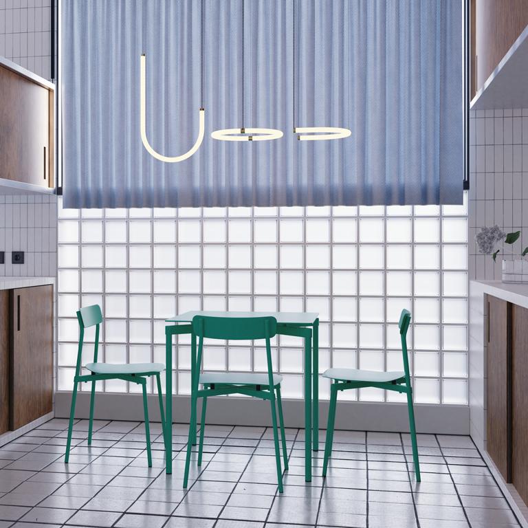 Francese PETITE FRITURE Unseen, Sistema a 3 pendenti, Ottone, Designer Studiopepe in vendita