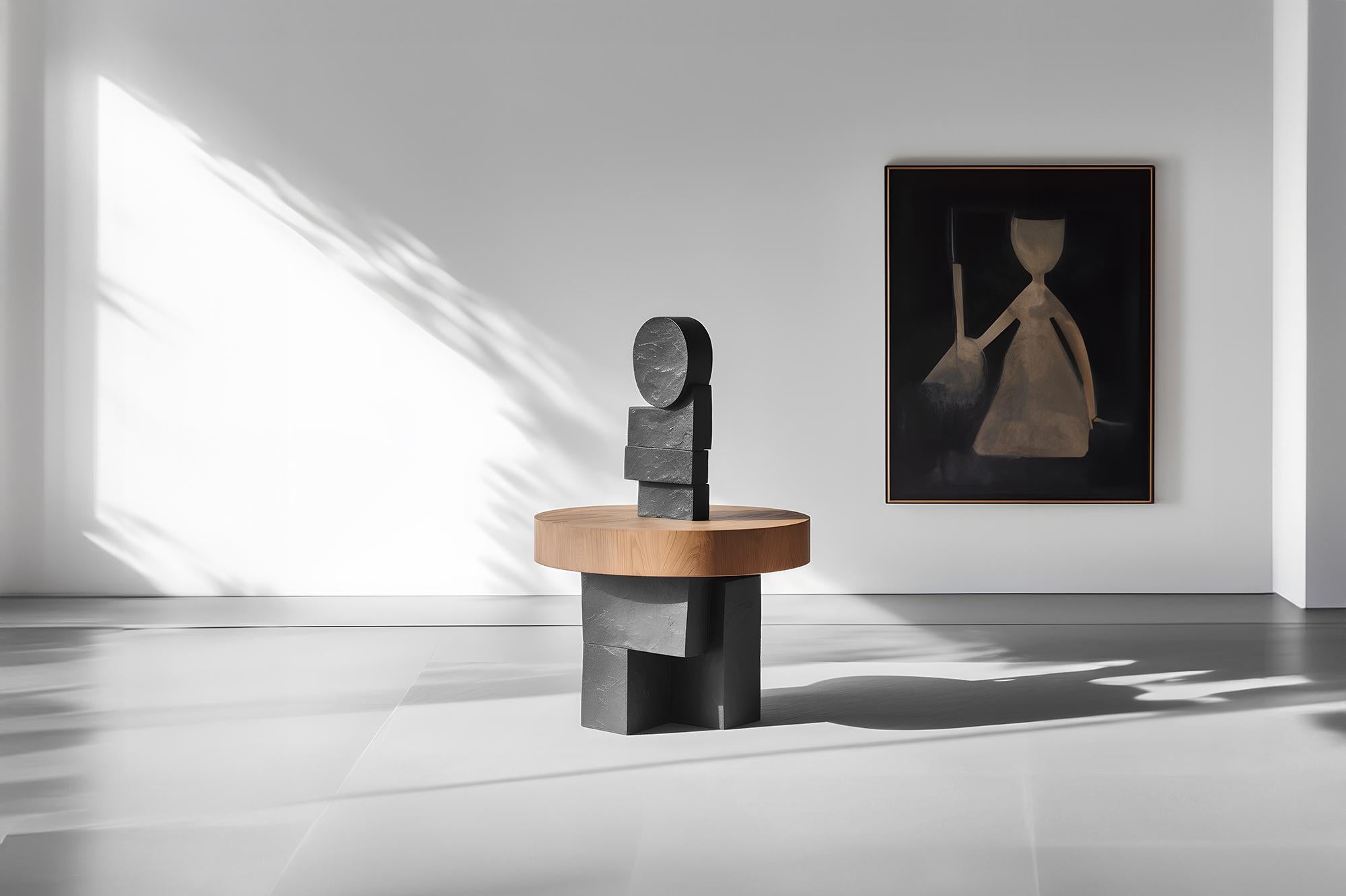 Brutalisme Unseen Force #36 Joel Escalona's Sculpture-Style Solid Wood Table (en anglais) en vente