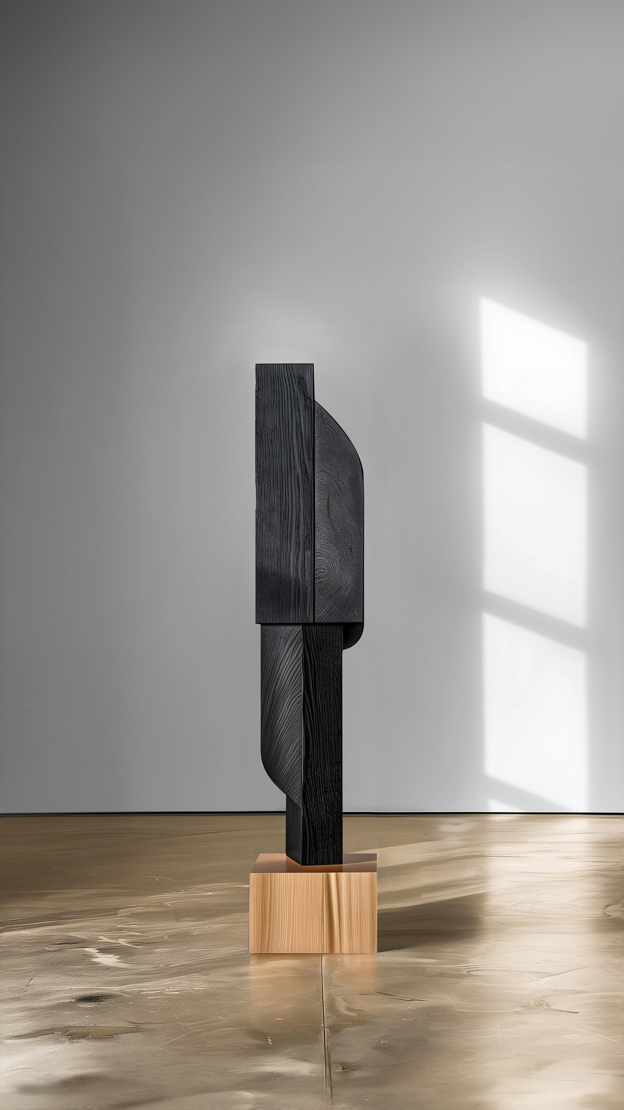 Hand-Crafted Unseen Force #52: Solid Oak Table, Joel Escalona's Functional Art For Sale